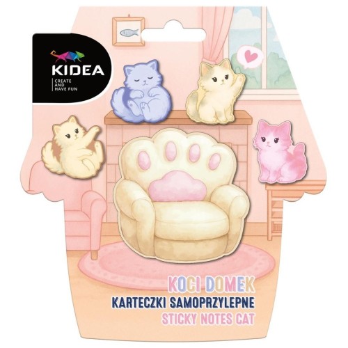 Karteczki samoprzylepne Koci Domek KIDEA, DERFORM