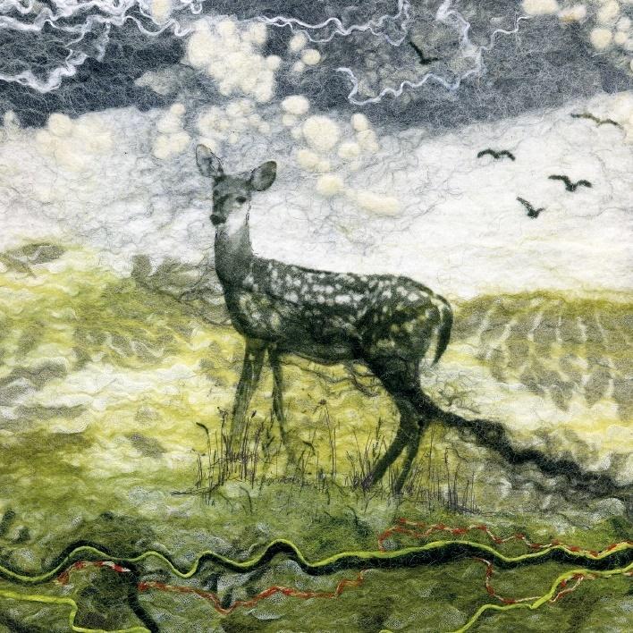 Karnet kwadrat z kopertą Deer