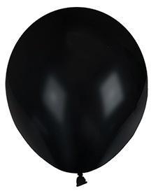 Balony pastelowe jednokolorowe czarne 10szt