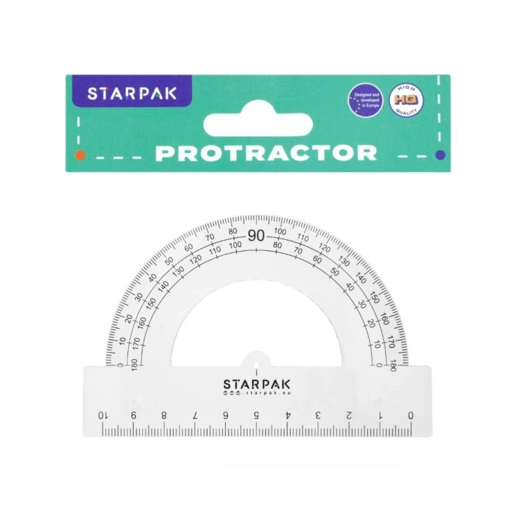 Kątomierz 180' 10cm, STARPAK