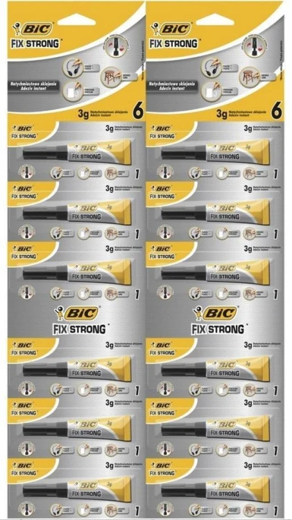 Klej Fix Strong (12szt) BIC, BIC