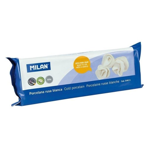 Zimna porcelana biała 500g, MILAN