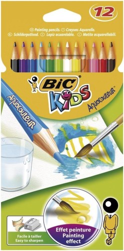 Kredki Aquacouleur 12 kolorów BIC, BIC