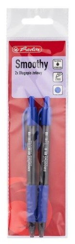 Długopis żelowy Smoothy nieb. 0,7mm 2szt HERLITZ