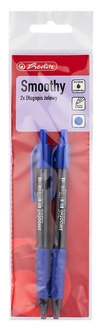 Długopis żelowy Smoothy nieb. 0,7mm 2szt HERLITZ