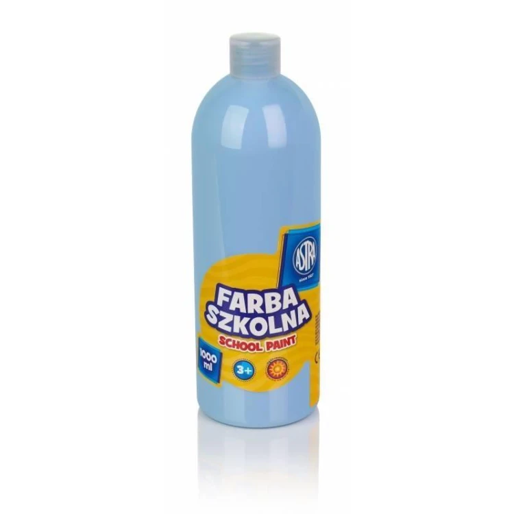 Farba szkolna błękitna 1000ml ASTRA