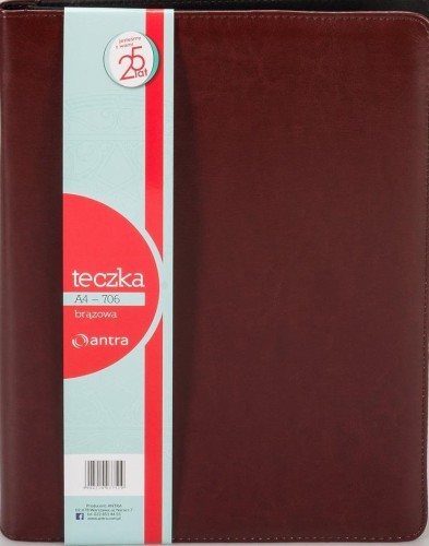 Teczka A4 706 brązowa, Antra