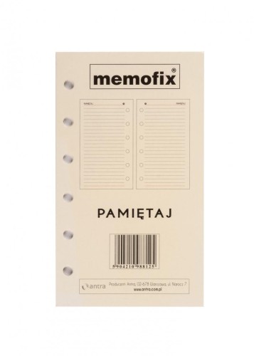 Wkład do organizera MEM/K Pamiętaj ANTRA, Antra