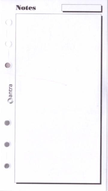 Wkład do organizera ST Notes ANTRA, Antra