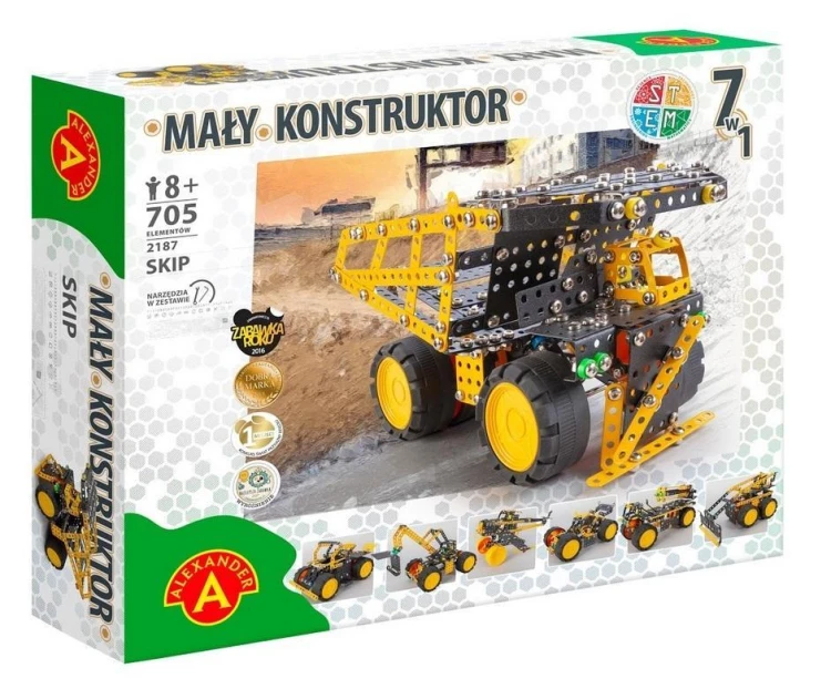 Mały Konstruktor 7w1 - Skip ALEX, Alexander