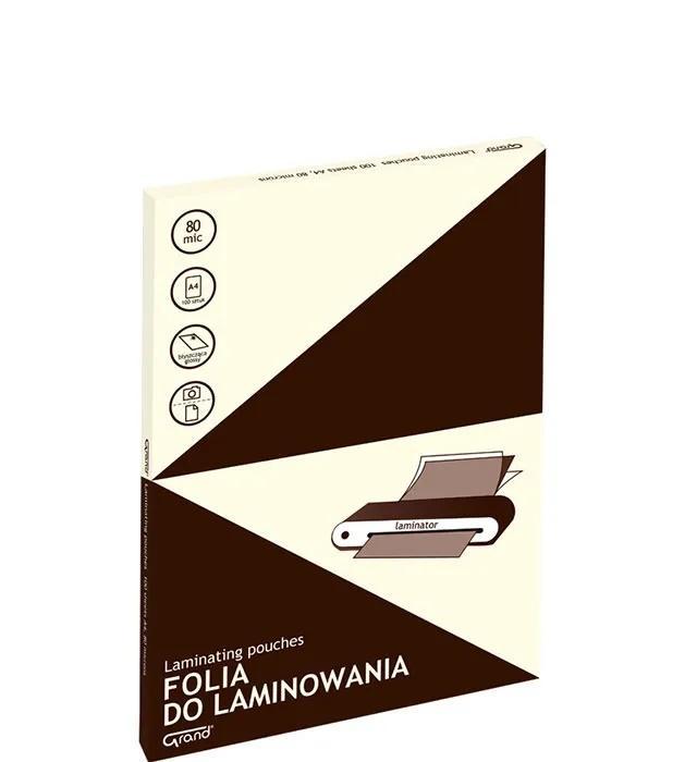 Folia do laminowania A4 100szt GRAND, Grand