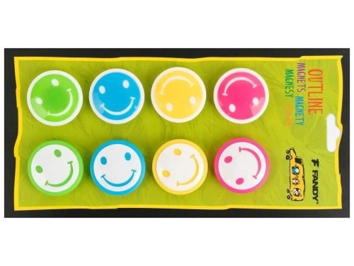 Magnesy Outline smile 8szt, Fandy