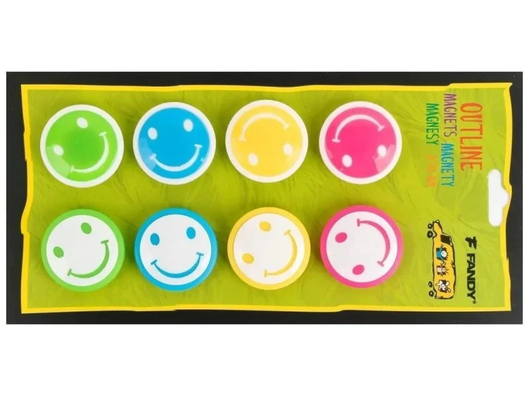 Magnesy Outline smile 8szt, Fandy