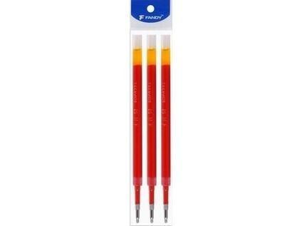 Wkład żelowy F-Vigor 0,5mm czerwony 3szt, Fandy