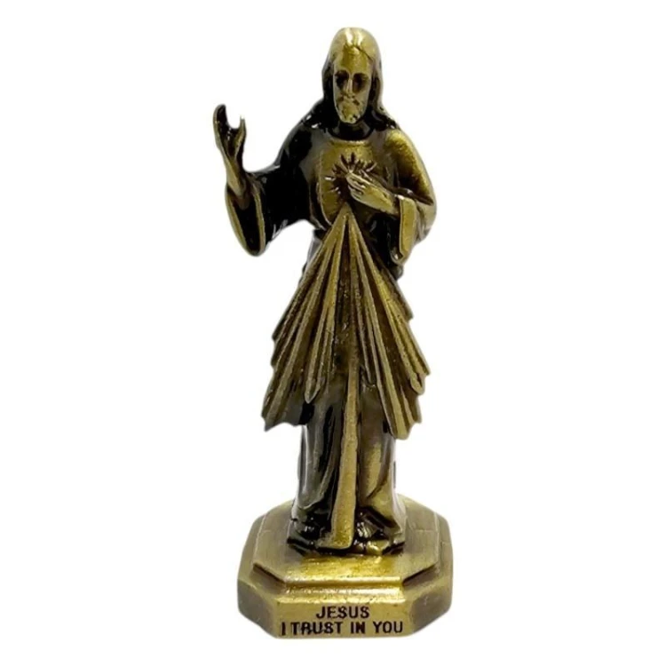Figurka metalowa Jezus Miłosierny 6cm