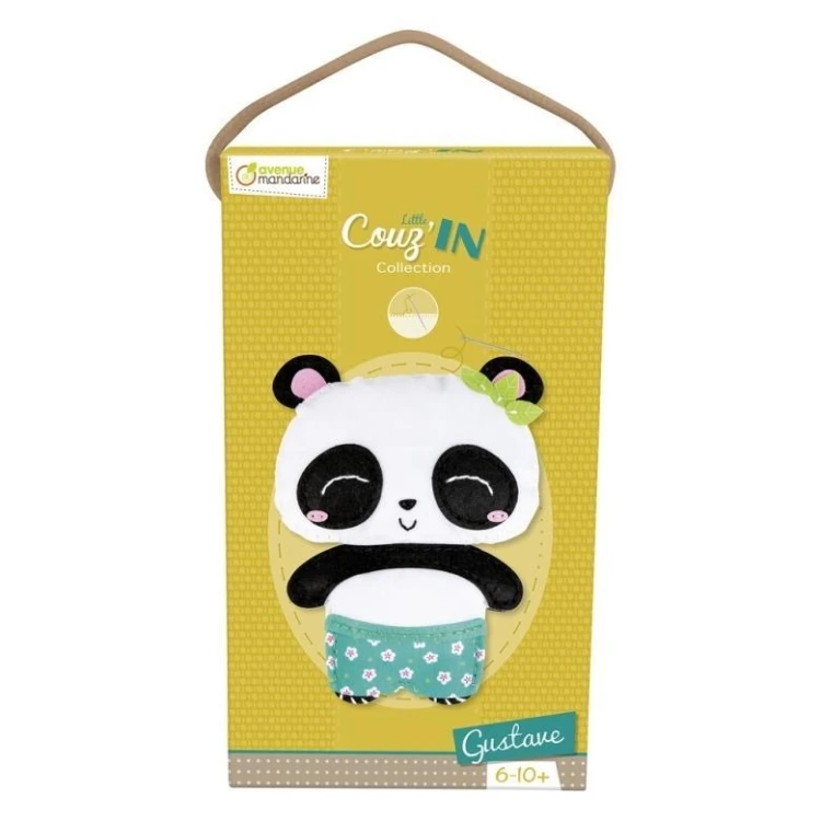 Maskotka do szycia Panda Gustave, Clairefontaine