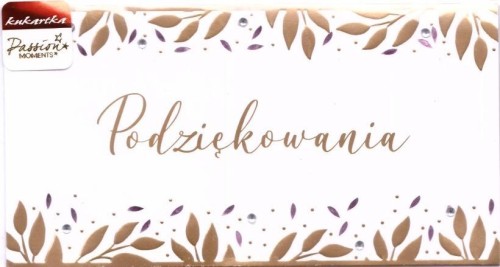 Karnet PM-208 Podziękowania