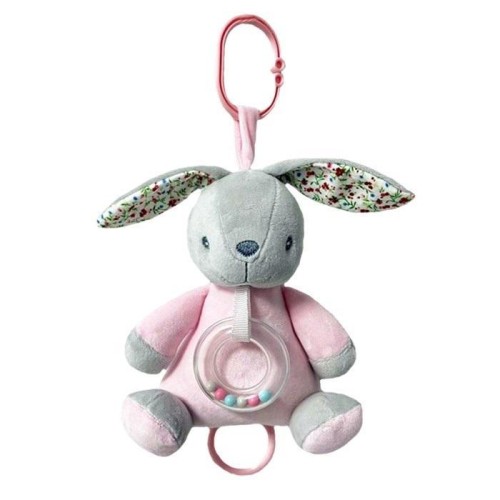 Pozytywka króliczek różowy 18cm, Tulilo
