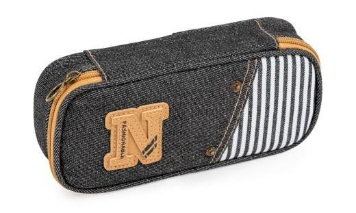 Piórnik etui Denim czarny, Fandy