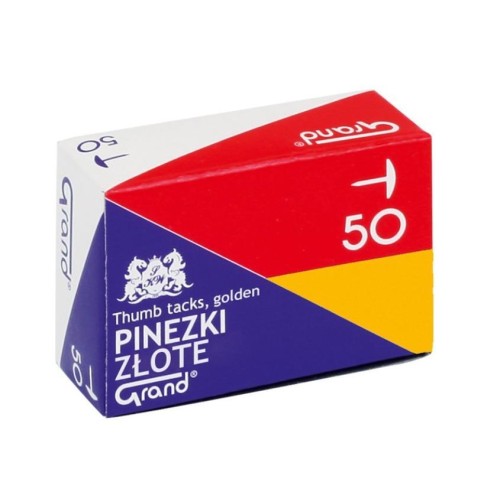 Pinezki złote (10szt) GRAND, Grand