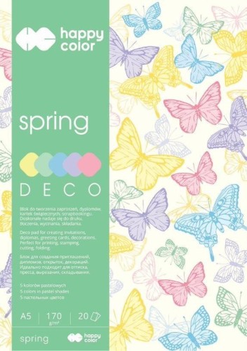 Blok A5/20K Deco Spring 170g HAPPY COLOR, GDD