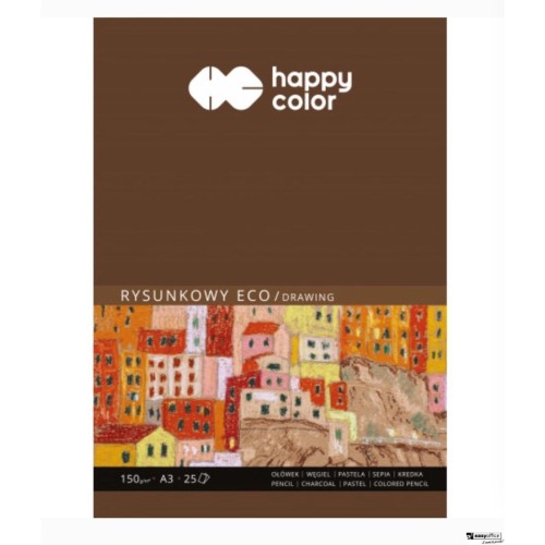 Blok rysunkowy eco A3/25K 150g HAPPY COLOR, GDD