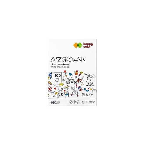 Blok rysunkowy Bazgrownik A4/100K HAPPY COLOR, GDD