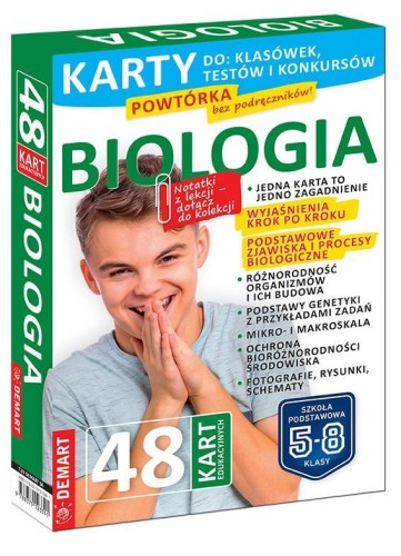 Biologia. Karty edukacyjne, Aneta Letkiewicz