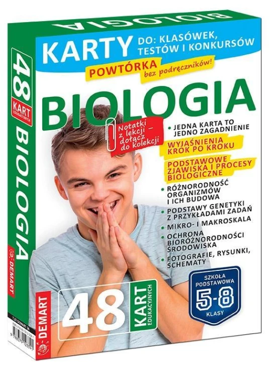 Biologia. Karty edukacyjne, Aneta Letkiewicz