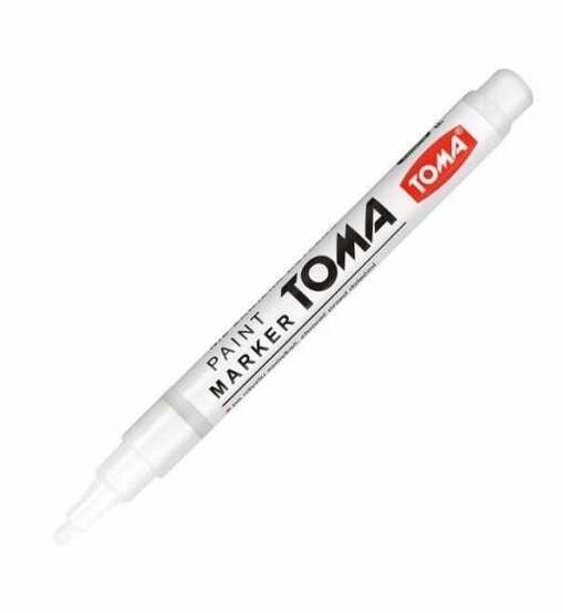Marker olejowy Fine biały 1szt TOMA, TOMA