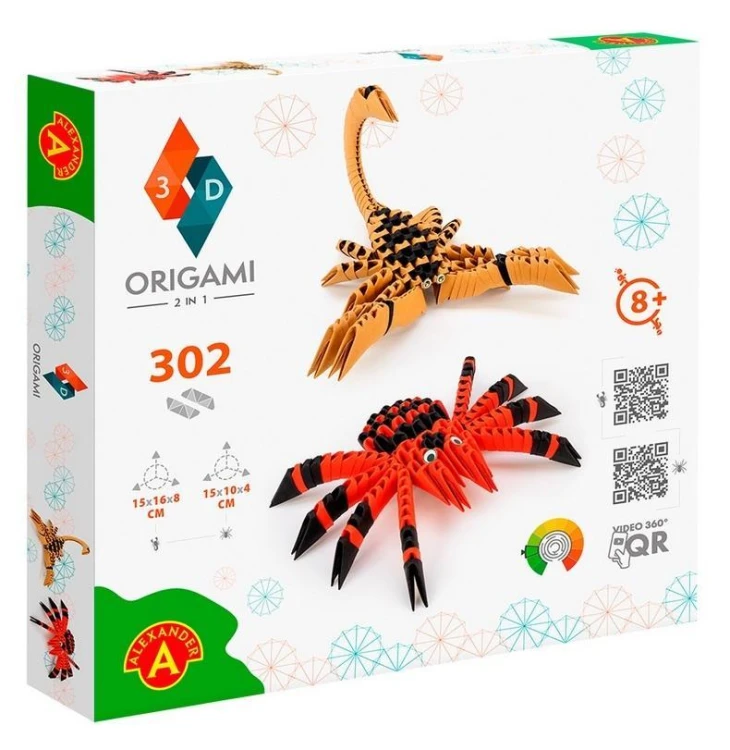 Origami 3D - 2w1 pakąk i skorpion ALEX, Alexander