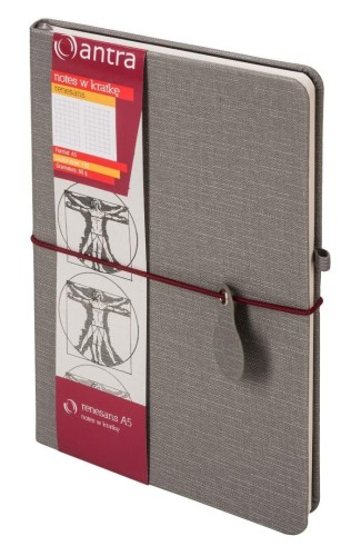Notes A5 kratka Renesans szary, Antra