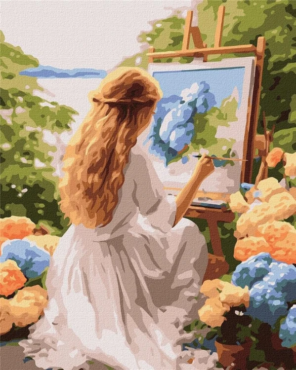Malowanie po numerach - Artystka 40x50cm, Ideyka