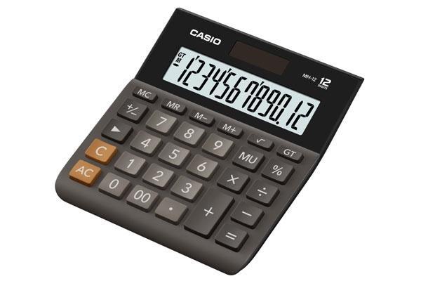 Kalkulator Casio MH-12BK-S, Casio