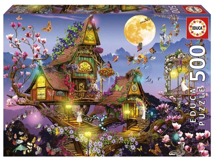 Puzzle 500 Magiczny dom, Educa