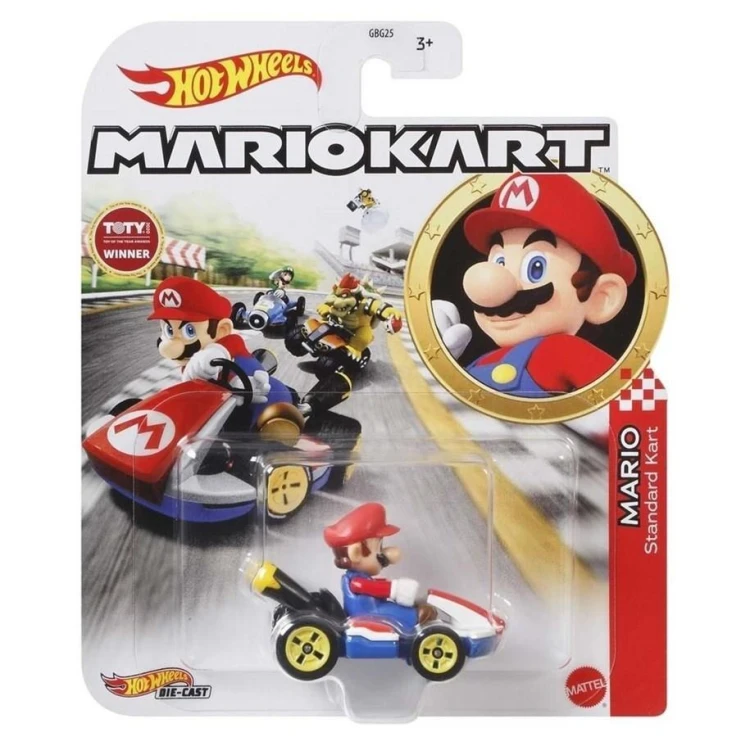 Hot Wheels Mario Kart Mario, Mattel