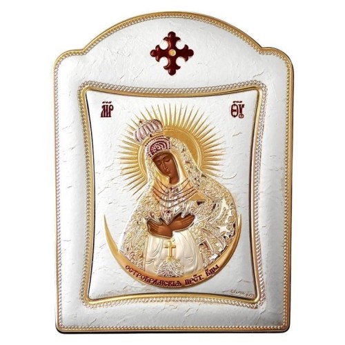 Obraz srebrny Matka Boża Ostrobramska 30,5/23cm
