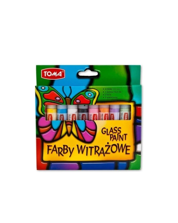 Farby witrażowe 10x10,5 TOMA, TOMA