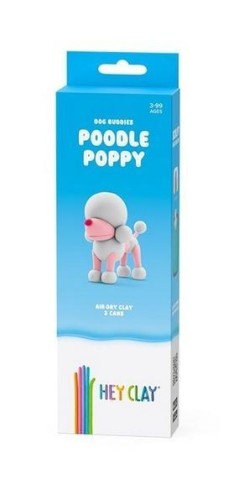 Hey Clay - Figurka Psi Przyjaciele Pudel 3-pak