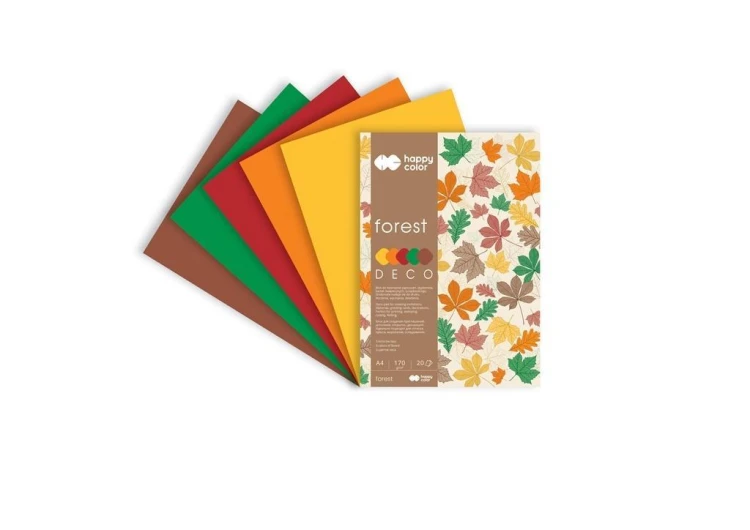 Blok A4/20K Deco Autumn 170g HAPPY COLOR, GDD