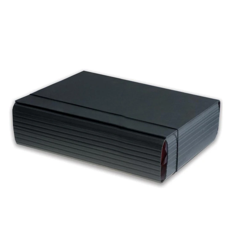Teczka łamana A4/10cm na gumkę Eco czarna PENMATE