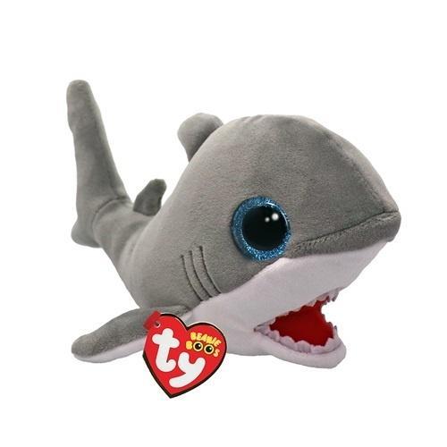 Boos Finnegan rekin szary 15cm, TY
