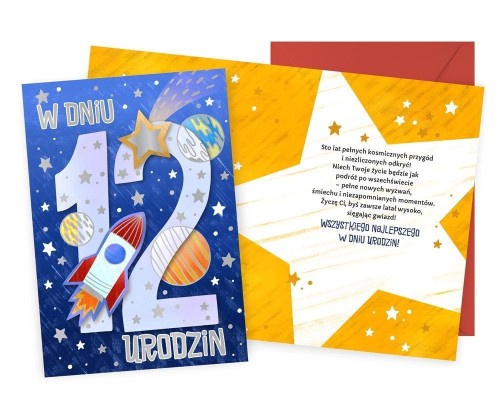 Karnet Urodziny 12