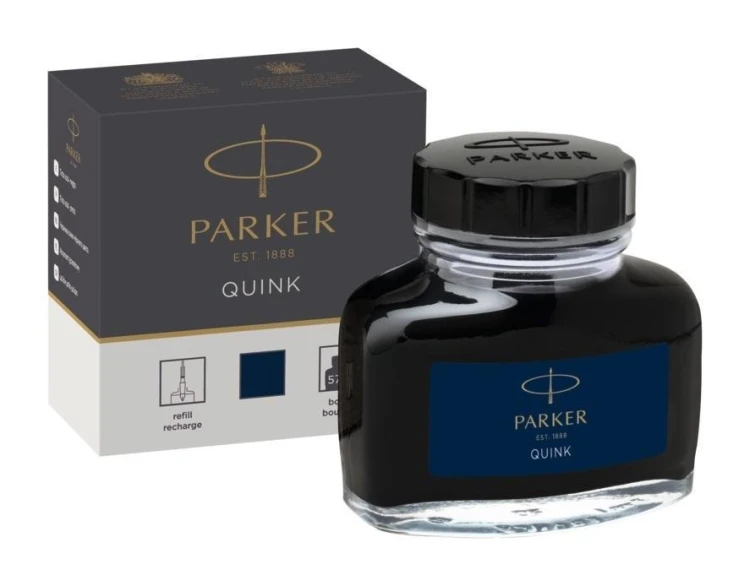 Atrament Quink w butelce granatowy, Parker