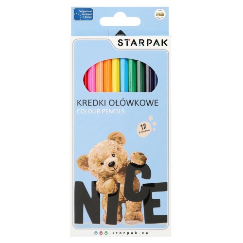 Kredki ołówkowe 12kol, STARPAK