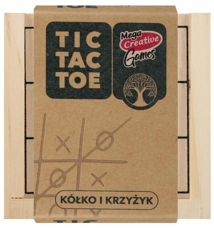 Kółko i krzyżyk - drewniane, Mega Creative