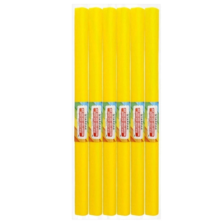 Bibuła marszczona 04 żółta (10szt), STARPAK