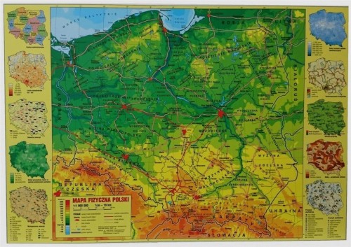 Podkład oklejany Polska fizyczna DERFORM, DERFORM