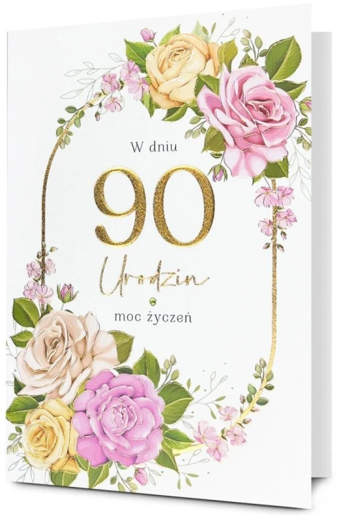 Karnet Urodziny 90
