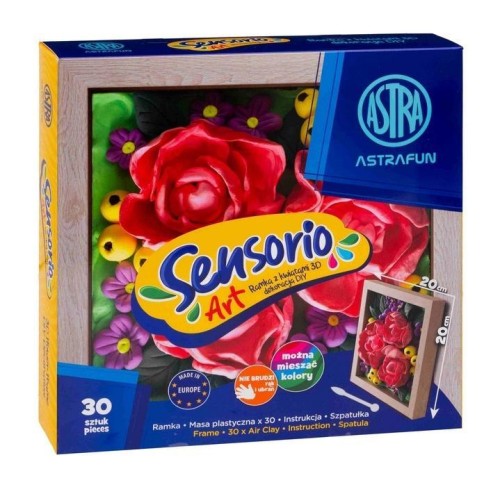 Zestaw lekkiej masy Sensorio Art - Piwonie ASTRA